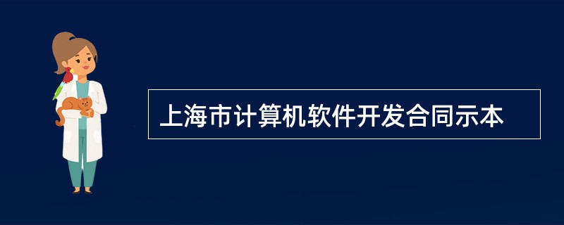上海市计算机软件开发合同示本