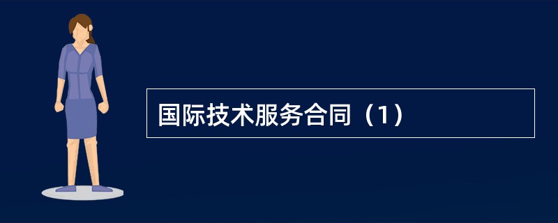 国际技术服务合同（1）