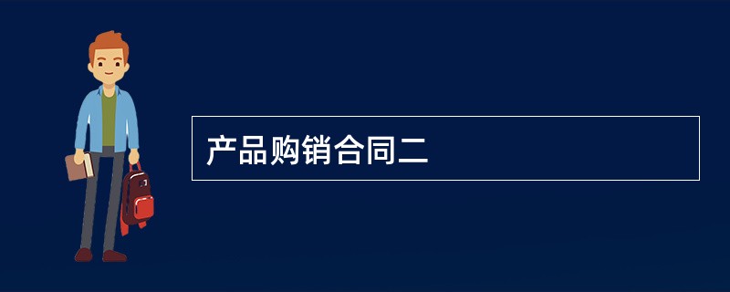 产品购销合同二