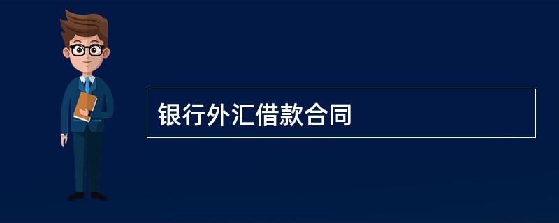 银行外汇借款合同