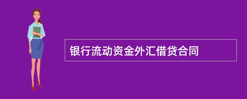 银行流动资金外汇借贷合同