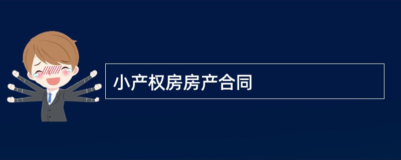 小产权房房产合同