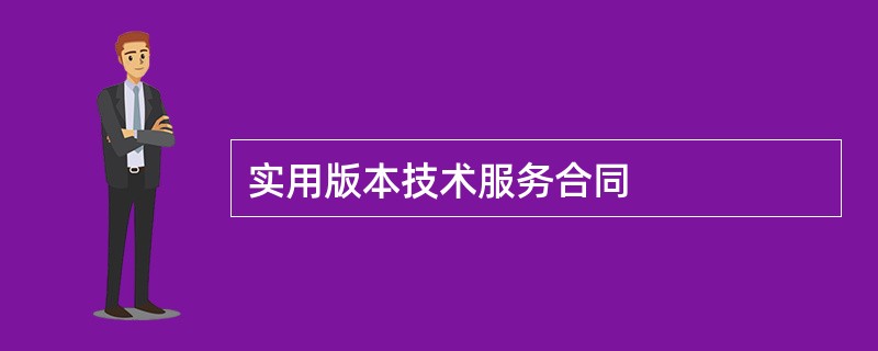 实用版本技术服务合同